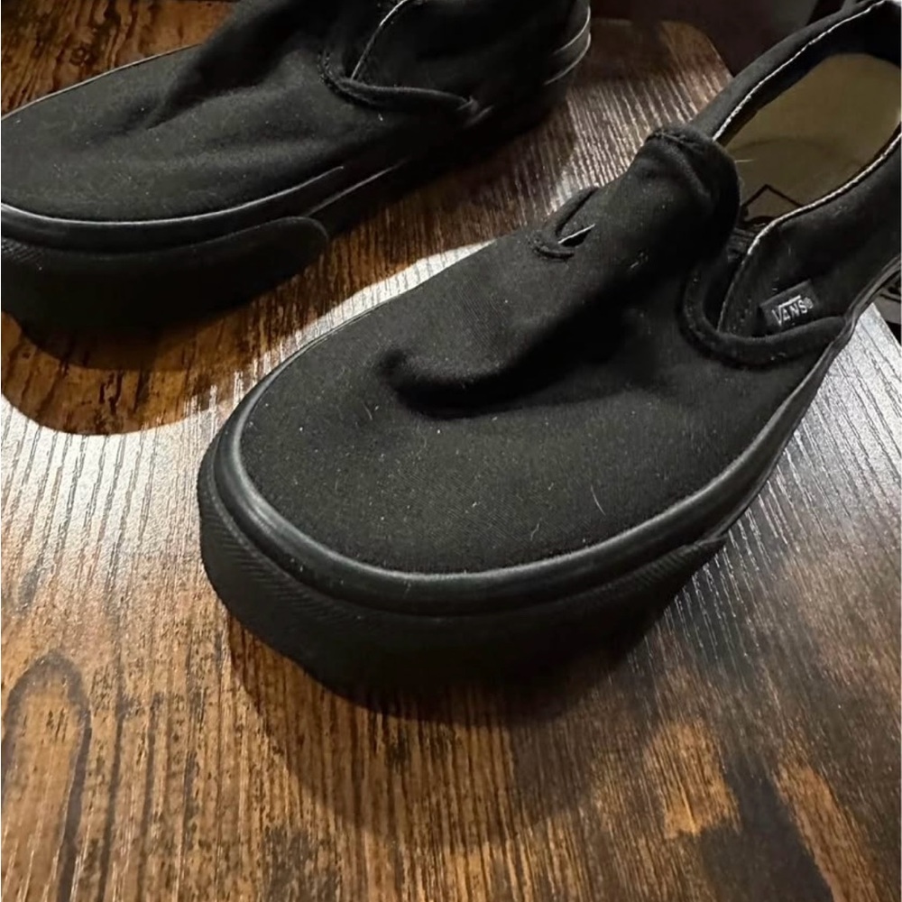 Vans Black Slip-On Sneakers